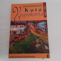 Image of Sejarah Perkembangan Sosial : Kota Yogyakarta 1880-1930